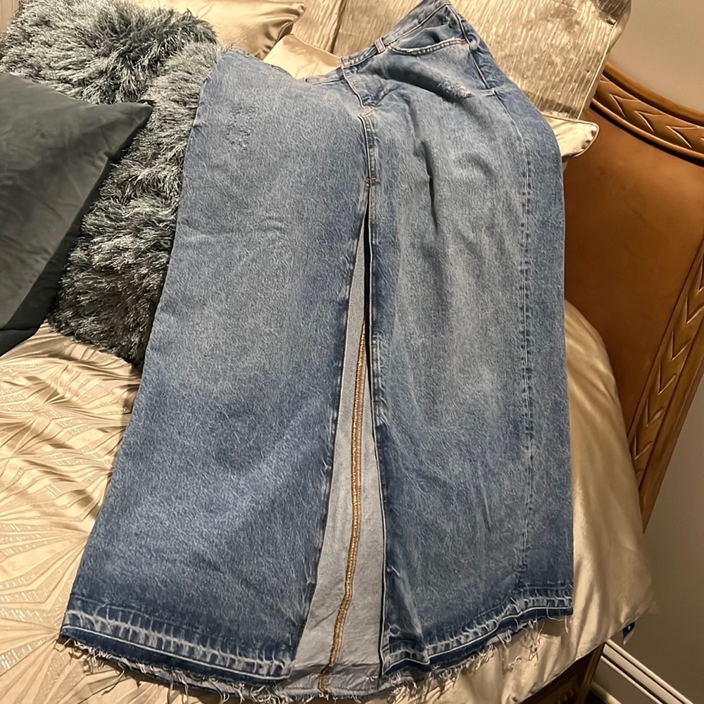 Zara denim skirt
